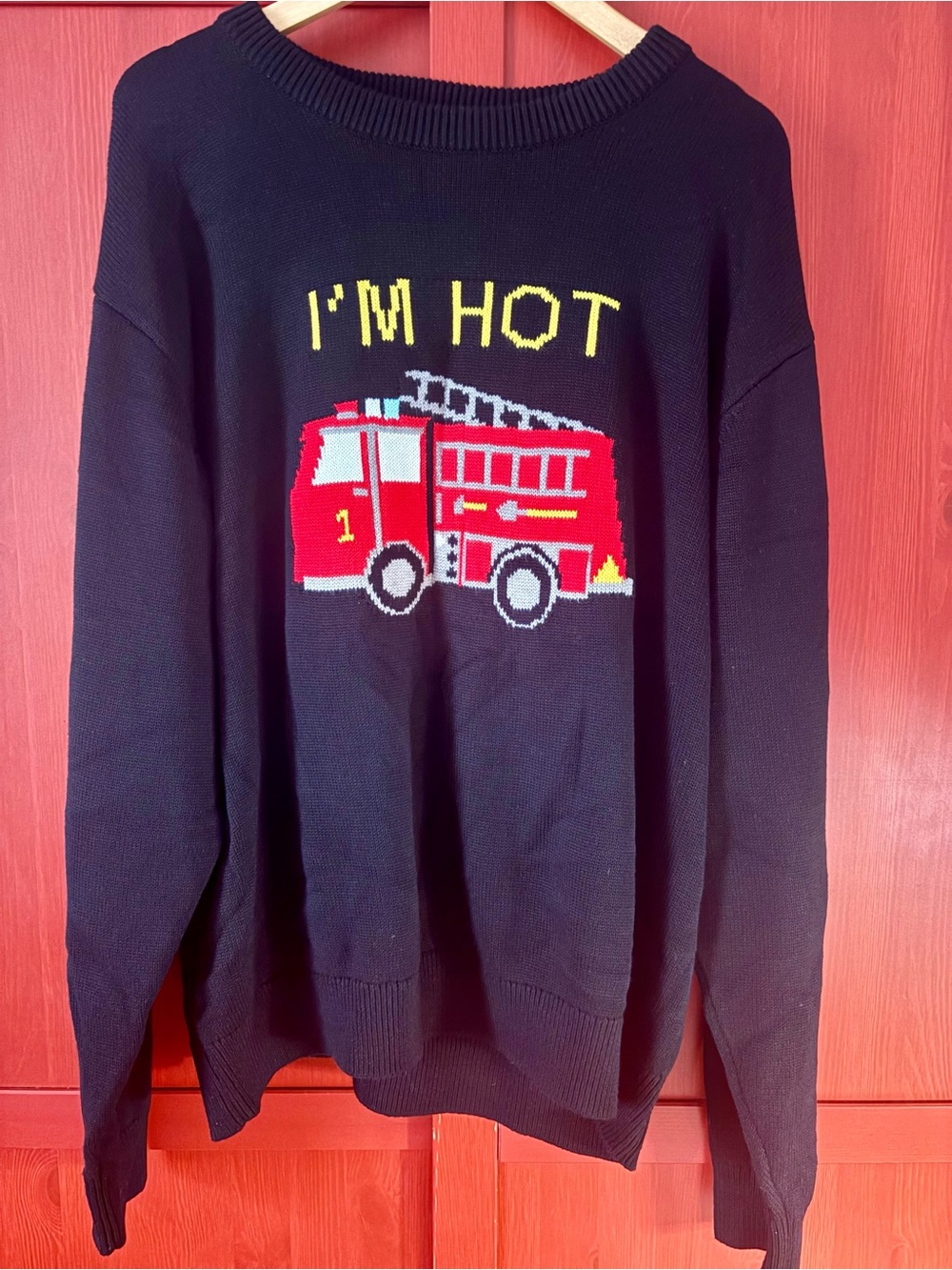 Teddy Fresh "I'm Hot" Intarsia Knit Sweater